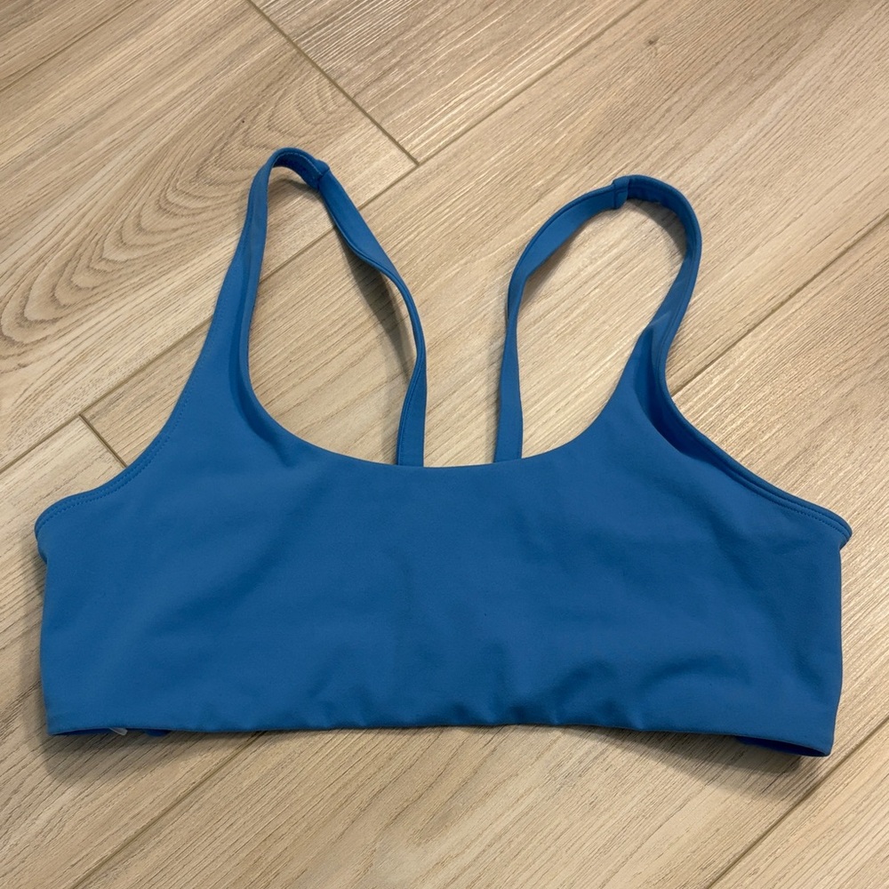 Vuori Blue Strappy Sports Bra